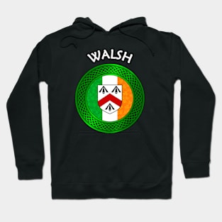 Irish Flag Shamrock Celtic Knot - Walsh Hoodie